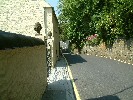 Pineapple gateposts, Helston. 29 May 2003.